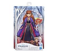 Disney Frozen Hasbro Anna Cantante E6853IC0 Electronic Doll with Dress Inspired by Movie Frozen 2, Multi-Colour