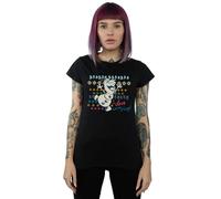 Disney Frozen I Love Warm Hugs Cotton T-Shirt In Black Black S