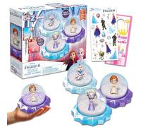 Disney Frozen II CRA-Z-Snow Make Your Own Glitter Snow Globes Kit Set for Kids - Bundle of Disney Snow Globes, Stickers, More | Frozen Snowdome for Girls, Boys