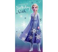 Disney Frozen II Girl's Birthday Card from UK Greetings - Elsa, a Sparkling Birthday Wish - for Her