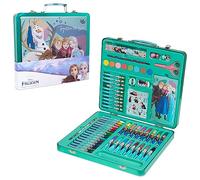 Disney Frozen Kids Art Set 40 Plus Pieces Kids Colouring Sets Paints Colouring Pencils Markers Crayons Gifts for Girls (Green/Multi)