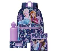 Disney Frozen Kids Backpack 4 Piece Set, Anna & Elsa Backpack, One Size
