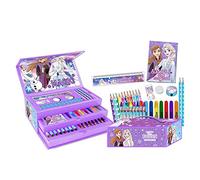 Disney Frozen Kids Girls 44 Pieces Colouring Case With Pens Pencils Crayons Christmas Toy Gift