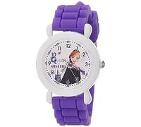 Disney Frozen Kids' Plastic Time Teacher Analog Quartz Silicone Strap Watch