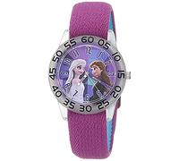 Disney Frozen Kids Quartz Analogue Watch with Nylon Strap for Teaching Time