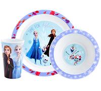 Disney II Frozen Kids Tableware 3 Piece Reusable PP Plate, Bowl & Cup Children - Elsa, Anna & Olaf Tumbler & Dinnerware Set for Mealtimes - for 24 Months & Up, Recyclable Lightweight Material, Purple