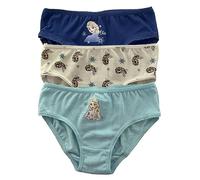 Disney Frozen Knickers Pants Underwear - Pack of 3 (6-8 Years, Multi Cream)