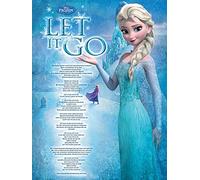 Disney Frozen "Let it Go Canvas Print, Multi-Colour, 60 x 80 cm