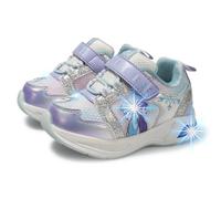 Disney Frozen Light Up Athletic Trainers, White, 13 Toddler