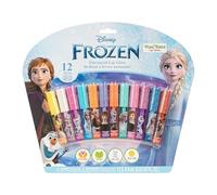 Disney Frozen Lip Gloss Set, 12-Piece Plant-Based, Ages 3+