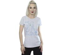 Disney Frozen Magic Christmas Cotton T-Shirt In Grey Grey XL