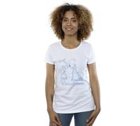 Disney Frozen Magic Christmas Cotton T-Shirt In White White S