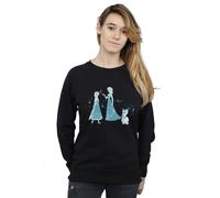 Disney Frozen Magic Snowflakes Sweatshirt In Black Black S