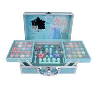 Disney Frozen Make-Up Train Case - Creative Beauty Set with Carry Case