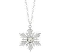 Disney Frozen Matching Snowflake Necklace with -Studded Metal Pendant