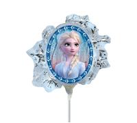 Disney Frozen Mini Air Filled Balloon on Stick COMES INFLATED