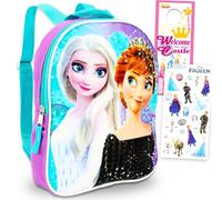 Disney Frozen Mini Backpack for Girls - Bundle with 11” Elsa and Anna School Bag with Stickers, More | Frozen Backpack Purse Set for Kids