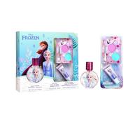 Disney Frozen Natural Kids Perfume & Makeup Gift Set - Eau de Toilette Spray 30ml, Lip Gloss & Eyeshadow Palette with Brush | Vegan & Dermatologically Tested | Safe Beauty Gift Set for Girls Aged 3+