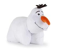 Disney Frozen Olaf 2-in-1 Plush Pillow Pal - Ultra Soft Multipurpose Cushion with Strap Closure, Huggable Plushie for Kids’ Bedroom, Trip, and Sleepovers