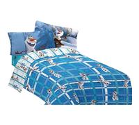 Disney Frozen Olaf Build a Snowman 72" x 86" Microfiber Comforter,