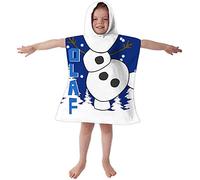 Disney Frozen Olaf Poncho Hooded Towel Dress Up Printed Hood
