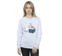 Disney Frozen Olaf Reading Sweatshirt In Grey Grey L