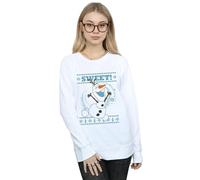 Disney Frozen Olaf Sweet Christmas Sweatshirt In White White XXL