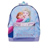 Disney Frozen Personalised Girls Backpack Elsa Anna Bag Rucksack School (Multicoloured)
