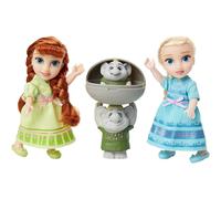 Disney Frozen Petite Anna & Elsa Dolls with Surprise Trolls Gift Set, Each Doll Is Approximately 6 inches Tall - Includes 2 Troll Friends! Perfect for