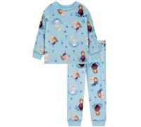 Disney Frozen Pyjamas, Elsa & Anna Fleece Girls Pyjamas | Stretchy Waistband, Playful Sister Design, Long Sleeves for Autumn & Winter, Ages 18 Months to 8 Years