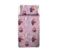 Disney Frozen Single Bed Sheet Set in Pure Cotton Flannel Top + Bottom Sheet + Pillowcase