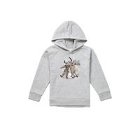 Disney Frozen Snow Bros With Kristoff & Sven Youth Kids Pull-Over Hoodie, Athletic Heather in Grey | Size: 9-11 Years Disney Grey 9-11 Years