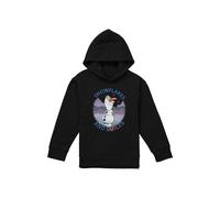 Disney Frozen Snowflakes & Smiles With Olaf Youth Kids Pull-Over Hoodie, Black | Size: 5-6 Years Disney Black 5-6 Years