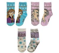 Disney Frozen Socks - Pack of 3 (6-8.5, Lilac)