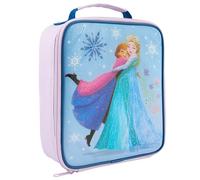 Disney Frozen Sparkle Kids Lunch Bag - Insulated Elsa and Anna Lunch Tote for Girls - Durable, Easy-Clean School Lunch Box with Secure Zipper and Carry Handle