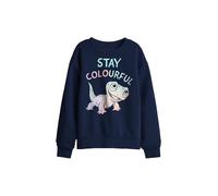 Disney Frozen Stay Colourful With Fire Spirit, Bruni Kids Sweat, Navy | Size: 7-8 Years Disney Navy 7-8 Years