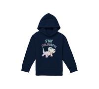 Disney Frozen Stay Colourful With Fire Spirit, Bruni Youth Kids Pull-Over Hoodie, Navy | Size: 7-8 Years Disney Navy 7-8 Years
