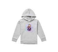 Disney Frozen Stay Curious With Anna Youth Kids Pull-Over Hoodie, Athletic Heather in Grey | Size: 7-8 Years Disney Grey 7-8 Years