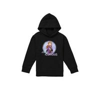 Disney Frozen Stay Curious With Anna Youth Kids Pull-Over Hoodie, Black | Size: 7-8 Years Disney Black 7-8 Years