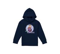 Disney Frozen Stay Curious With Anna Youth Kids Pull-Over Hoodie, Navy | Size: 5-6 Years Disney Navy 5-6 Years