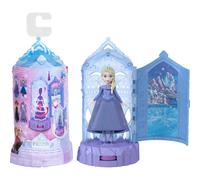 Disney Frozen Surprise Small Dolls & Mini Castle Playsets with Spinning Doll Reveal, Ice Castle Spin Surprise from Movies (Styles May Vary)