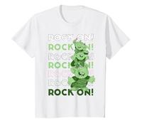 Disney Frozen Trolls Rock On Stacked Text T-Shirt, Youth, White, Small