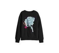 Disney Frozen True At Heart Elsa Silhouette Kids Sweatshirt, Black | Size: 7-8 Years Disney Black 7-8 Years
