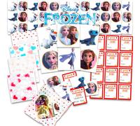 Disney Frozen Valentine's Day Classroom Gift Exchange - 24 Student Bundle with Frozen Temporary Tattoos, Goodie Bags, To/From Stickers for School Vale