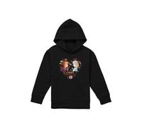 Disney Frozen Valentine'S Day Elsa, Anna, Sisters Connected By Love Youth Kids Pull-Over Hoodie, Black | Size: 12-13 Years Disney Black 12-13 Years