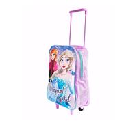 Disney Frozen Magical Spirit Standard Kids Trolley - Character Rolling Suitcase for Boys & Girls | Lightweight Pull-Along Travel Bag | Fun Disney Design | Durable Storage Case for School, Holidays