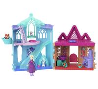 Mattel Disney Frozen Elsa Small Doll Playset w/ 10 Play Areas, 3 Animal Friends & 8 Accy, Storytime Stackers, Inspired by Animals of Arendelle, JFG28