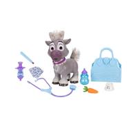 Disney Frozen Young Sven Feature Care Kit with Accessories by Jakks Pacific, 22cm Tall, Includes Travel Bag, 20+ Reactions, Doctors Set for kids Ages 3+, Batteries Included, Officially Licensed