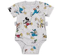 Disney G-Tube Adaptive Baby Bodysuit Mickey Mouse Lion King Winnie the Pooh Newborn to Infant, Mickey Mouse, 12-18 Months