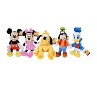 Disney Gang 9" Bean Plush Mickey Minnie Mouse Donald Pluto Goofy - 5 Pack